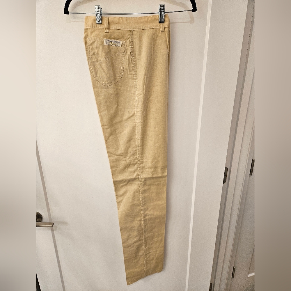 NWOT - Vintage - Daniel Laurent Pants - Paris - Cotton - Pale Tan - Size 42 EU